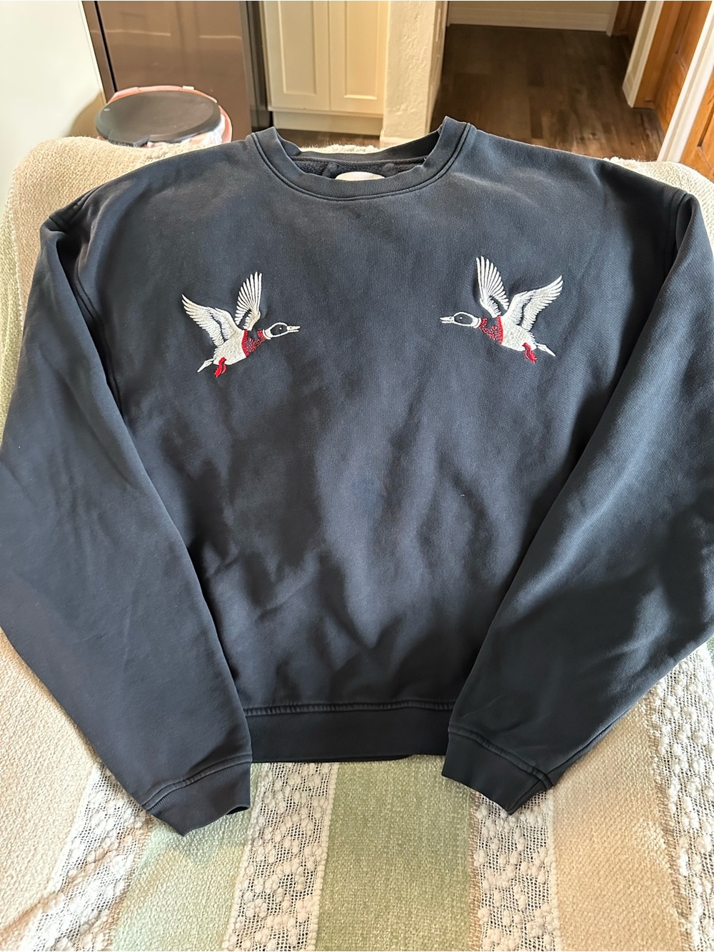 RHUDE Wine and Country crewneck (men’s small)